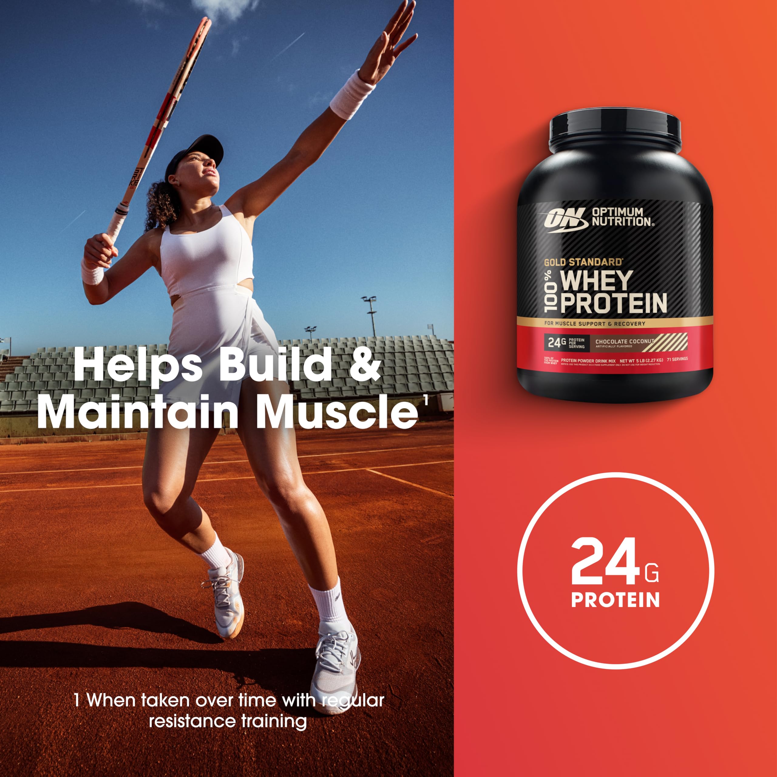 Optimum Nutrition etiqueta cercana con información de ingredientes