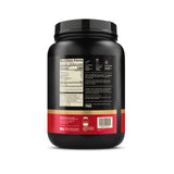 Optimum Nutrition deportista tomando batido en gimnasio para recuperación
