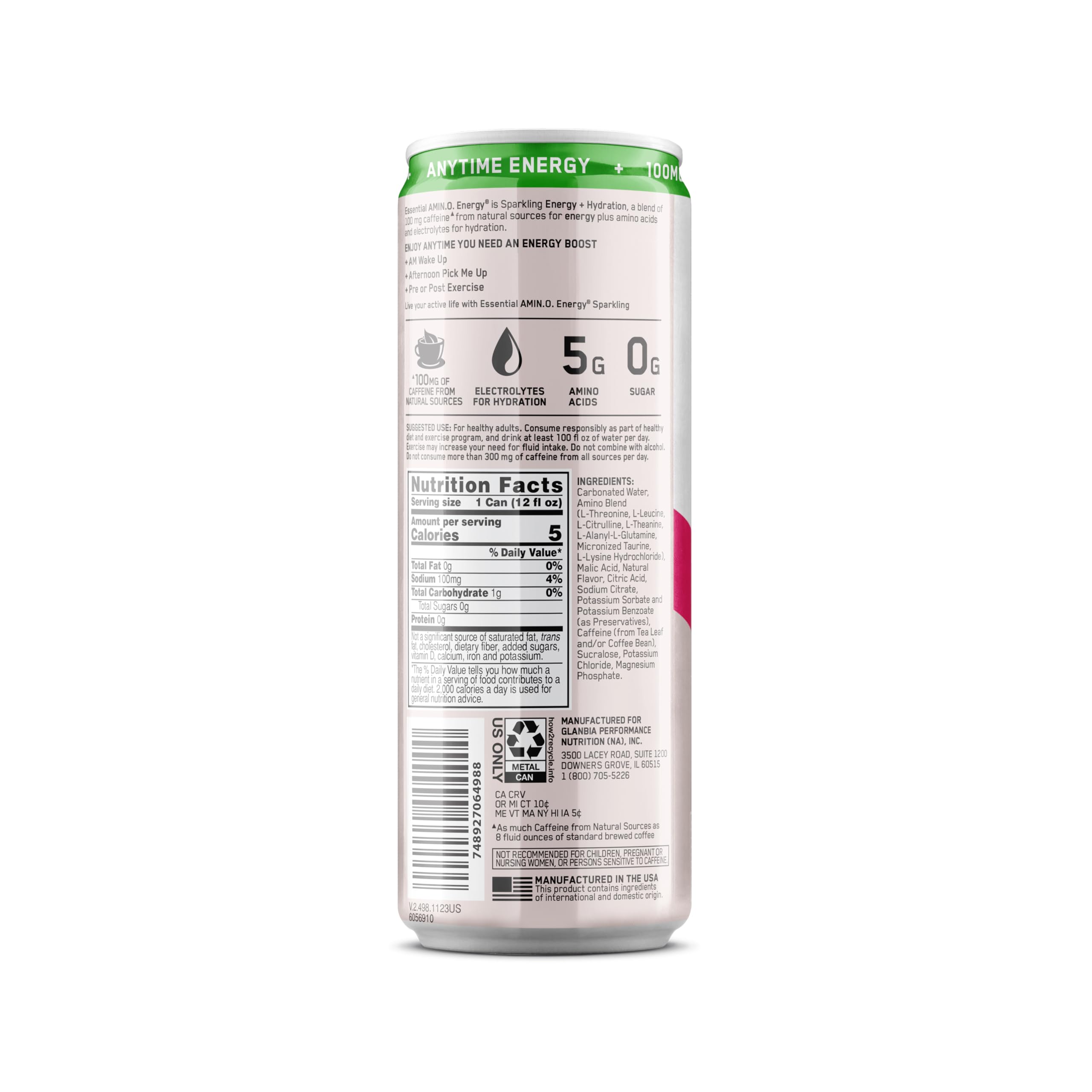 Optimum Nutrition bebida en exterior para energía durante actividades