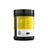 Optimum Nutrition botella en gimnasio representando energía y concentración