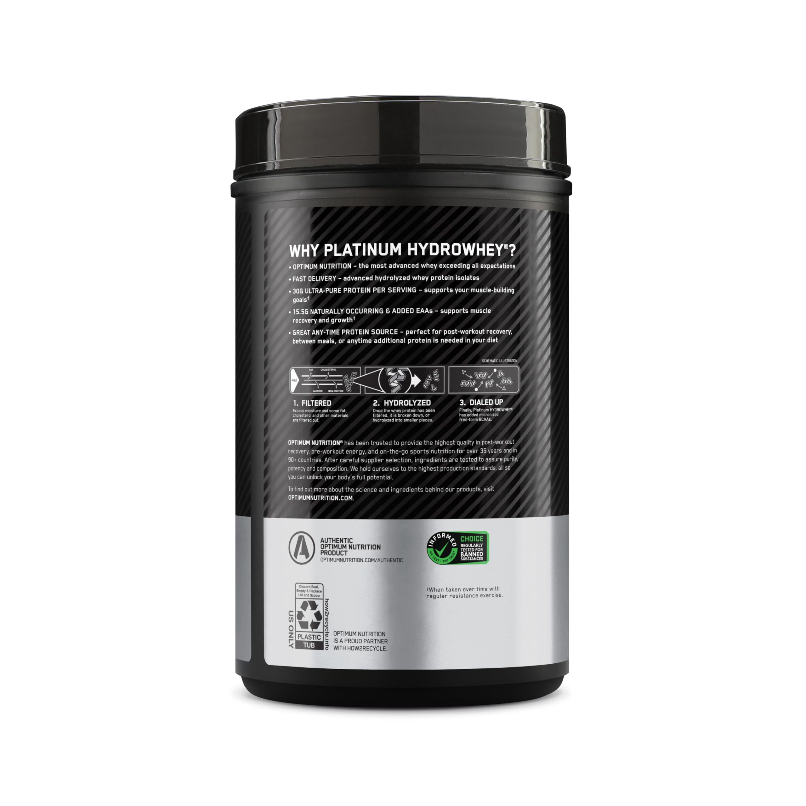 Optimum Nutrition estilo de vida en gimnasio ilustrando soporte proteico para atletas
