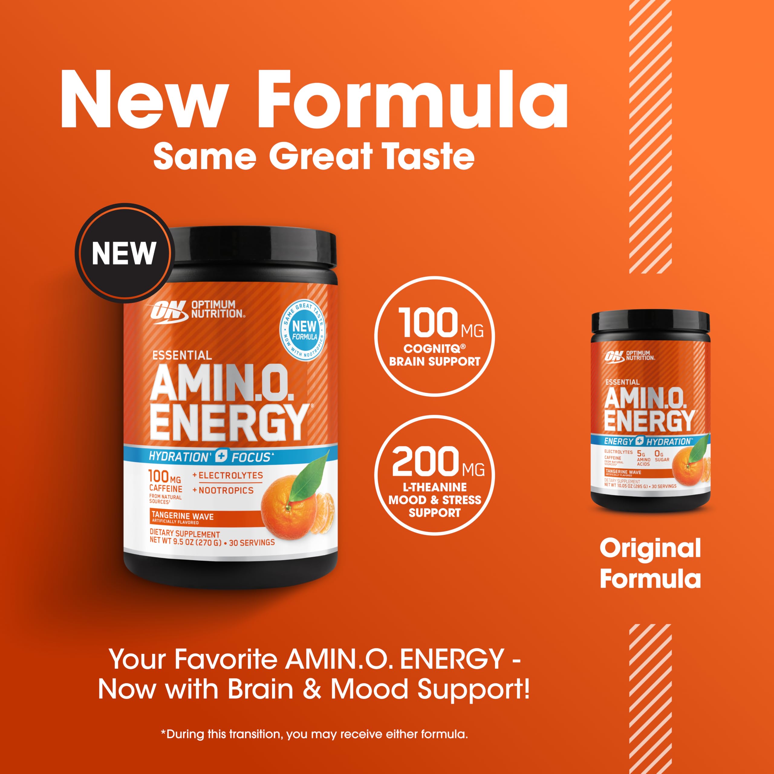 Optimum Nutrition etiqueta nutricional enfocada en aminoácidos y electrolitos