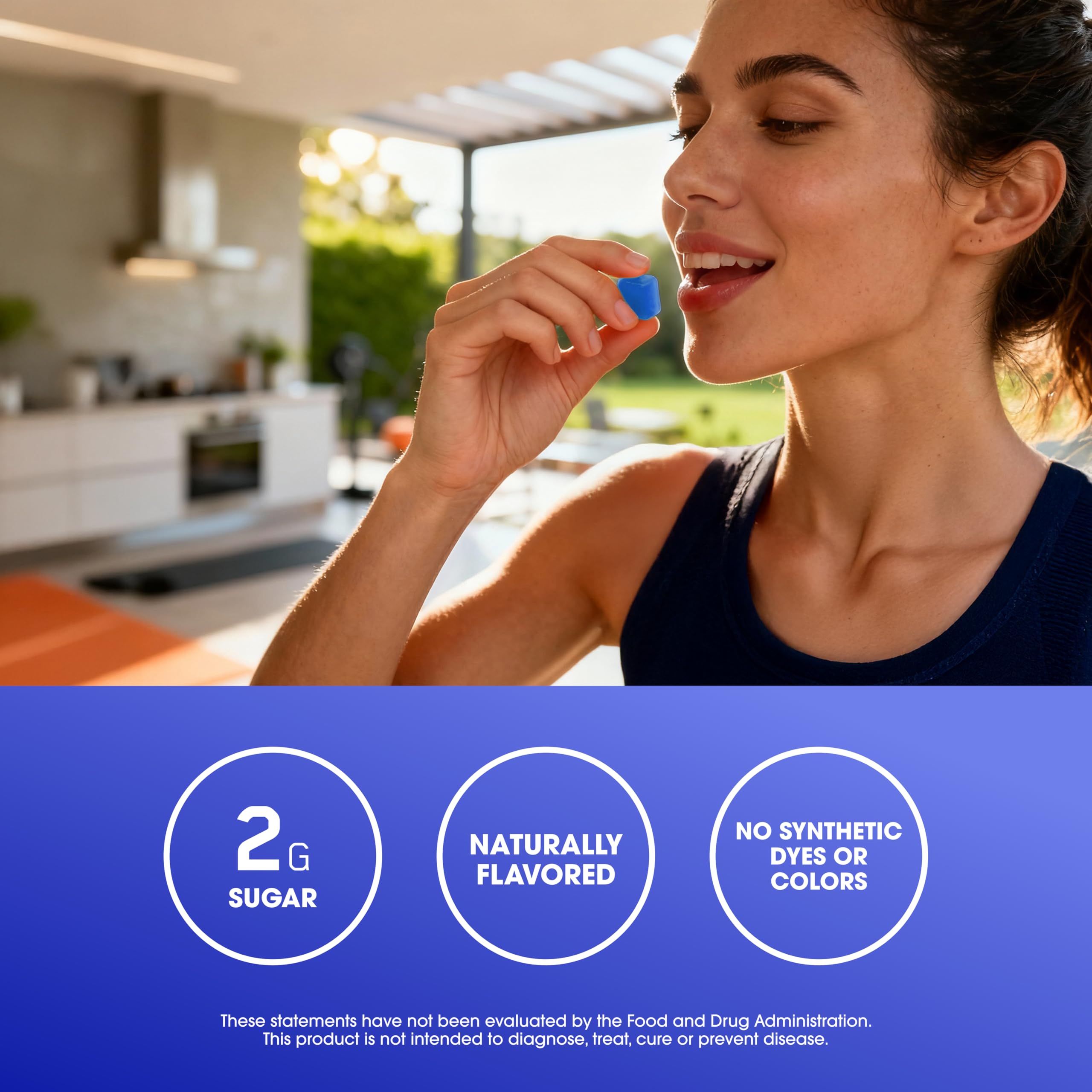 Optimum Nutrition etiqueta nutricional legible, detalle de 5 g creatina por ración