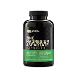 Optimum Nutrition frasco delante mostrando la etiqueta y cantidad, apoyo práctico