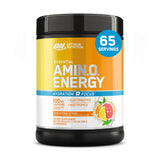 Optimum Nutrition frasco delantero mostrando diseño y información clara