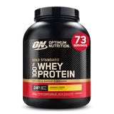 Optimum Nutrition frontal del envase mostrando sabor Banana Cream y claridad de etiqueta
