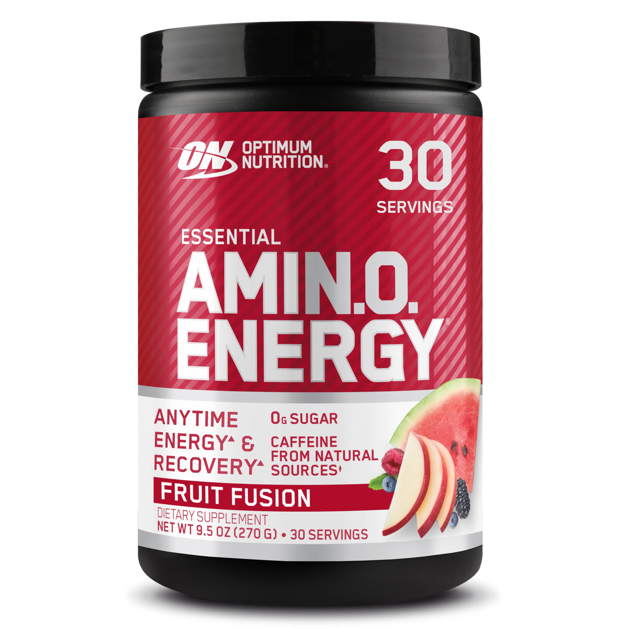 Optimum Nutrition frente del envase mostrando diseño y conveniencia de uso
