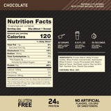 Optimum Nutrition etiqueta trasera con datos nutricionales claros y confianza