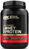 Optimum Nutrition envase frontal mostrando marca y sabor Double Rich Chocolate