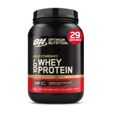 Optimum Nutrition envase frontal Gold Standard Whey 2 lb muestra sabor
