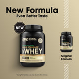 Detalle de la etiqueta Optimum Nutrition con información de proteínas