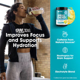 Optimum Nutrition etiqueta de ingredientes en primer plano para transparencia