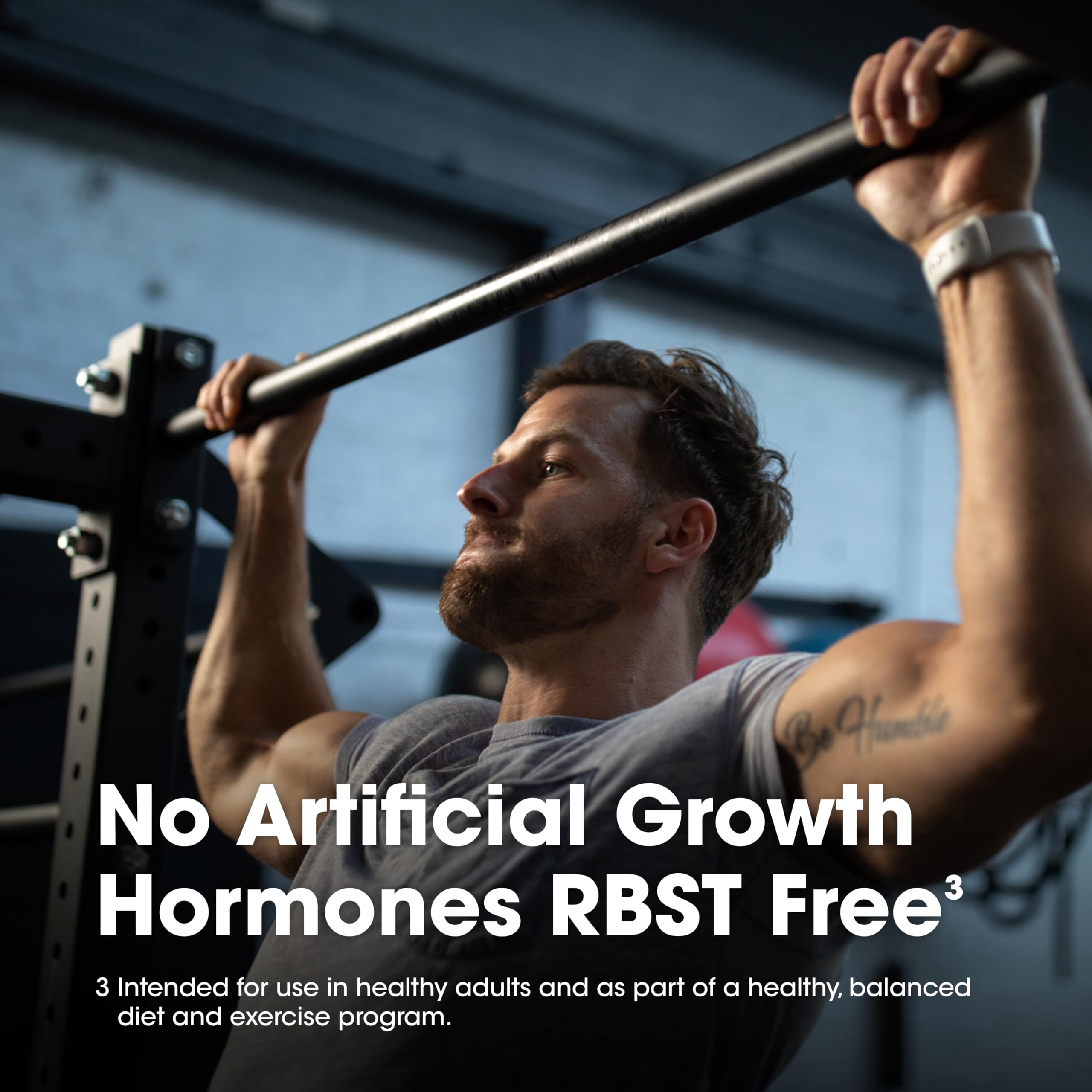 Optimum Nutrition mezcla en batidora con frutas para más calorías