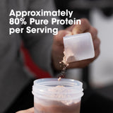 Gráfico ilustrando proceso de ultrafiltración e hidrolizado de Optimum Nutrition, pureza