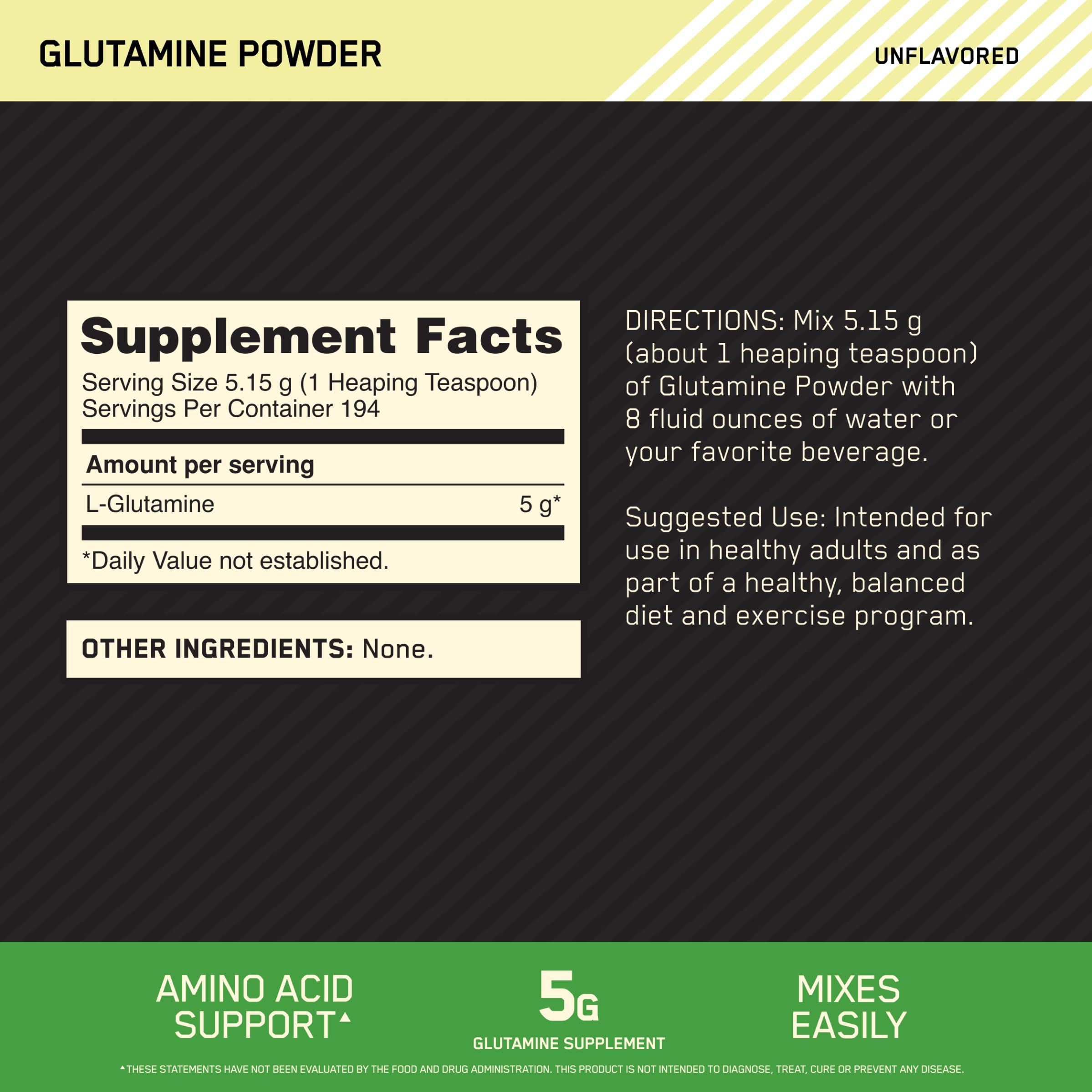 Optimum Nutrition cuchara con polvo que facilita dosificación precisa