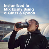 Optimum Nutrition etiqueta de ingredientes en primer plano mostrando pureza y beneficio claridad