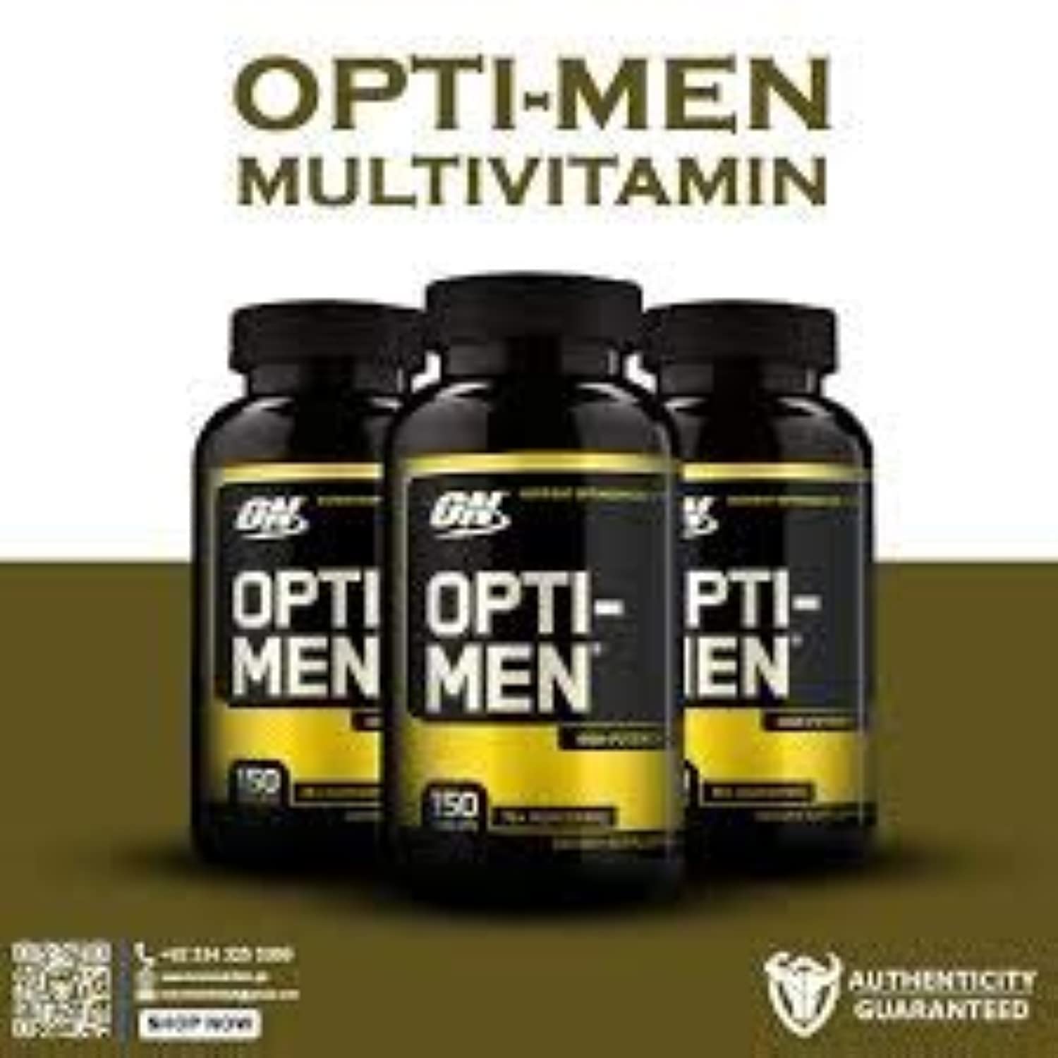 Optimum Nutrition opti-men bote abierto con las 150 tabletas visibles
