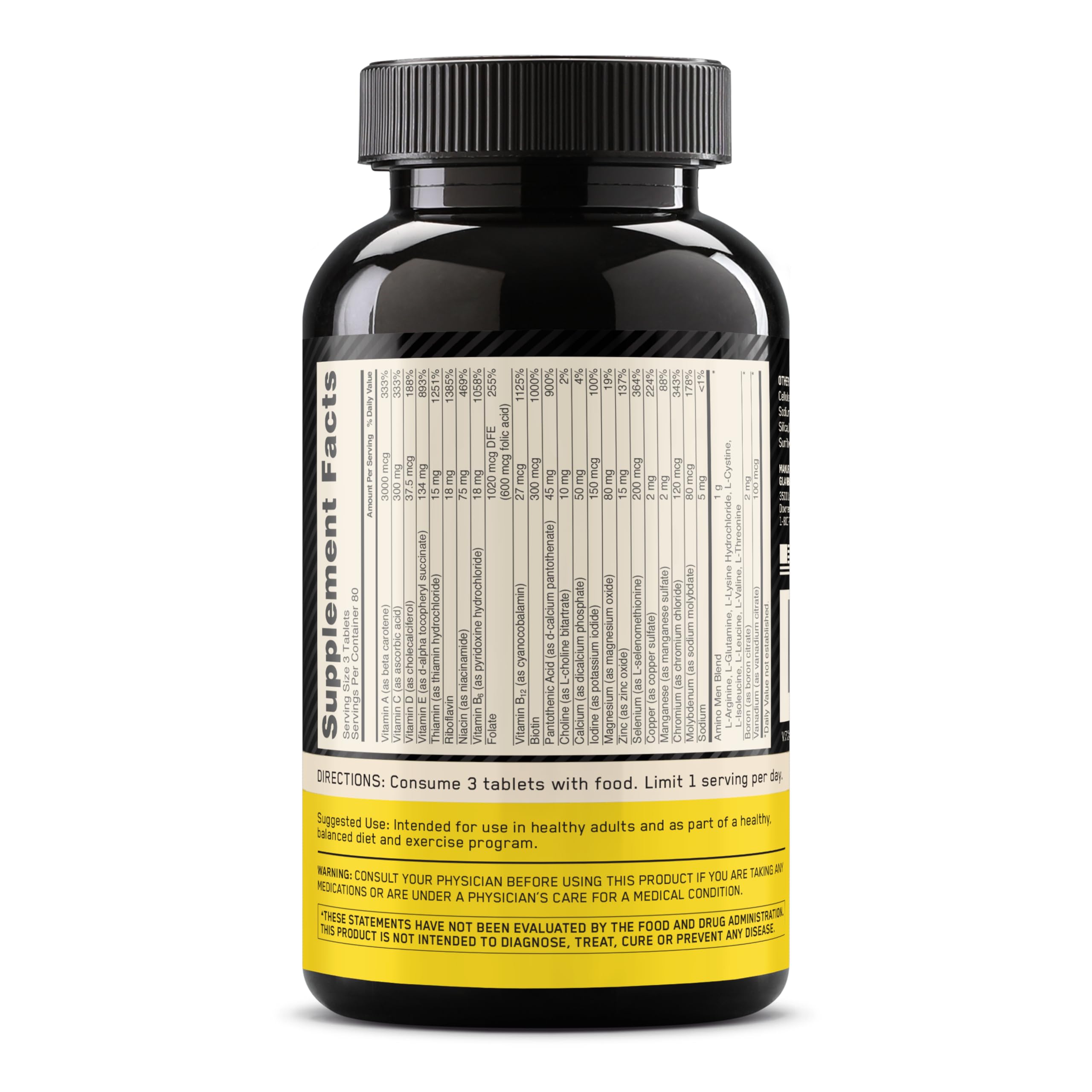 Optimum Nutrition detalle de etiqueta con información nutricional clara