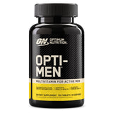 Escena de estilo de vida activo con Opti-Men apoyando hombres que entrenan frecuentemente