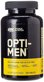 Optimum Nutrition opti-men frente del envase mostrando bote y cantidad