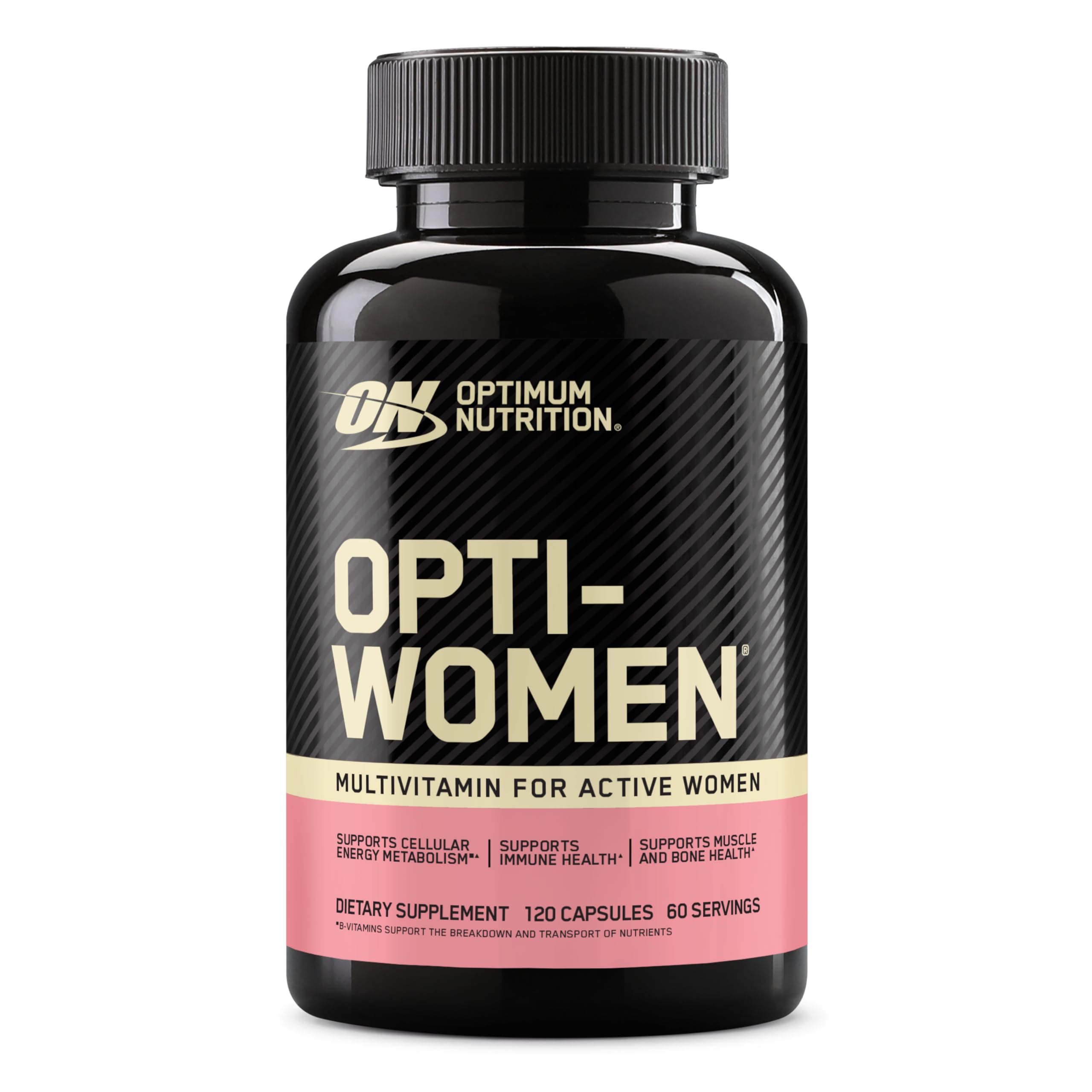 Optimum Nutrition mujer activa con Opti-Women complementando su rutina