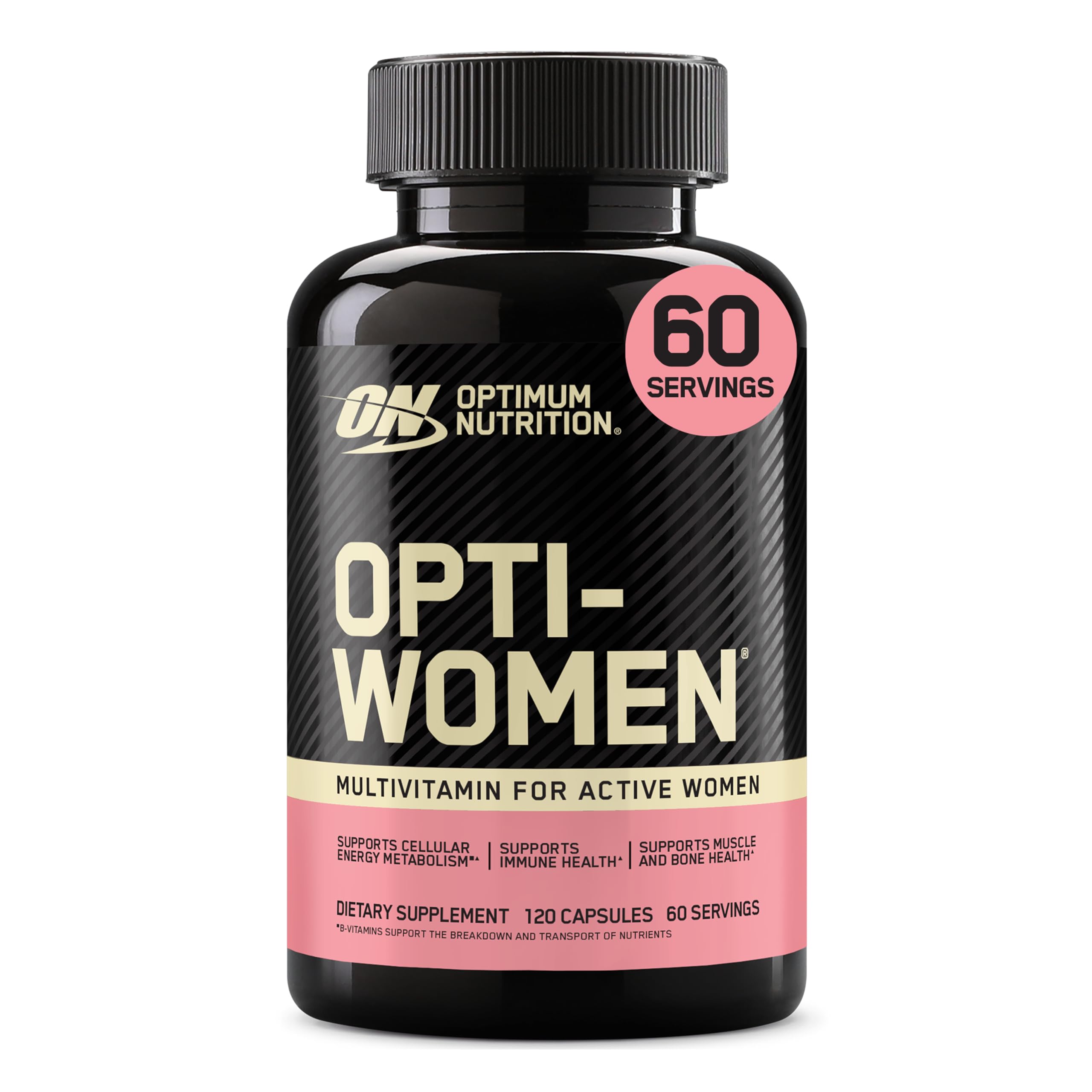 Optimum Nutrition envase frontal Opti-Women mostrando diseño y cantidad