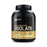Optimum Nutrition envase frontal sabor Rich Vanilla mostrando branding y beneficio proteína pura