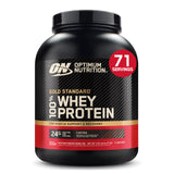 Optimum Nutrition frontal del envase mostrando marca y beneficio de proteína