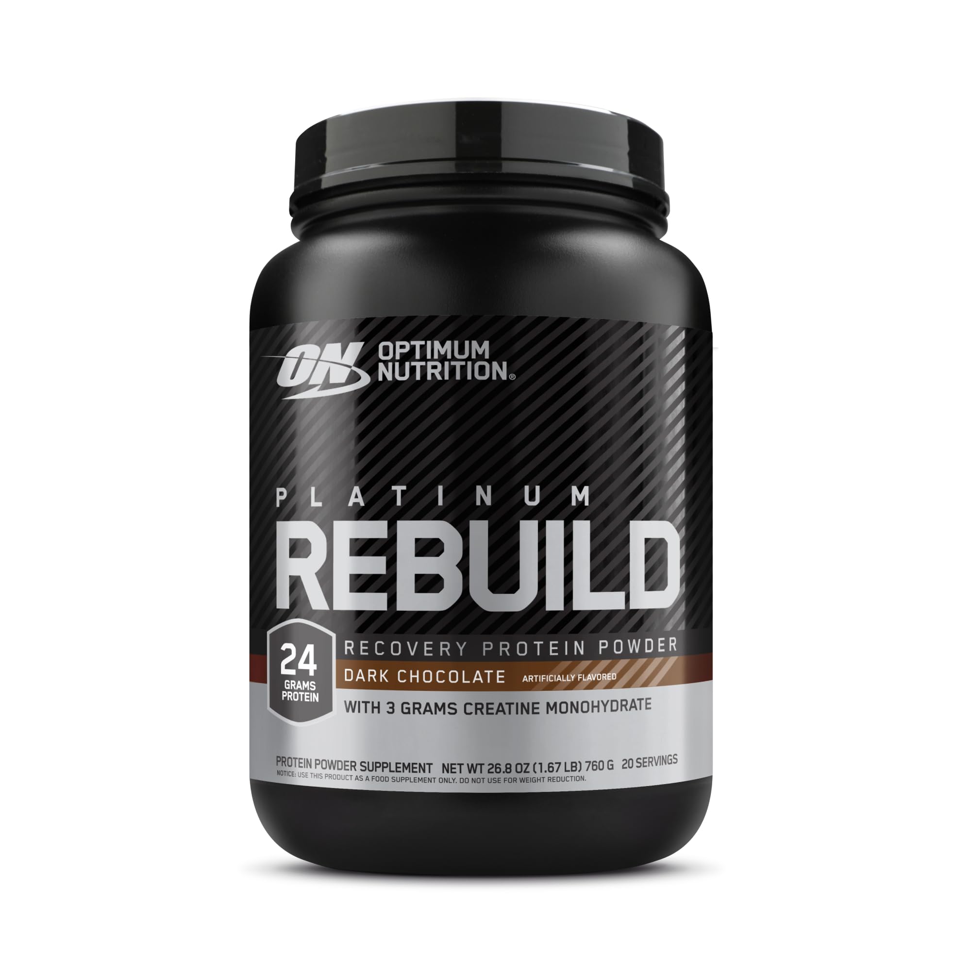 Optimum Nutrition envase frontal mostrando la marca y beneficio de recuperación