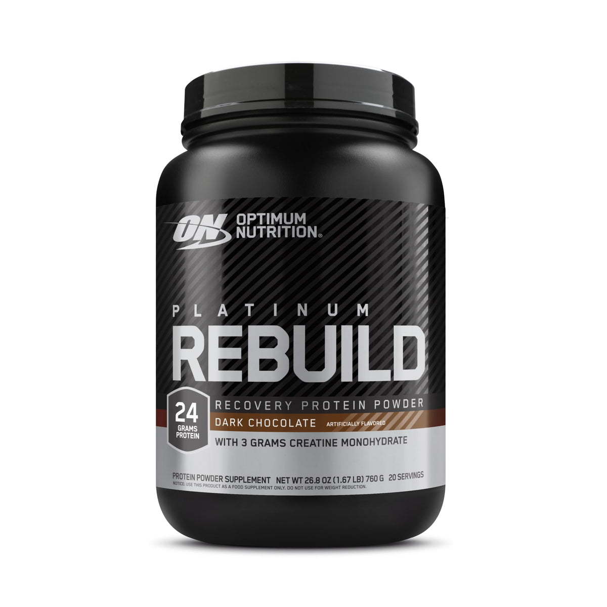 Optimum Nutrition envase frontal mostrando la marca y beneficio de recuperación