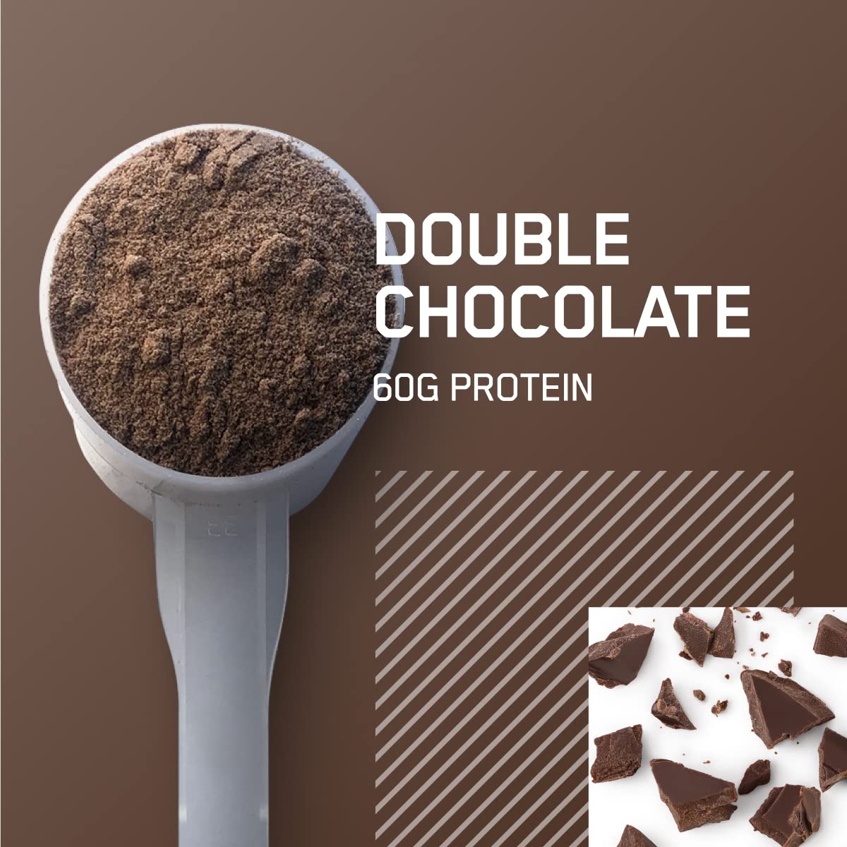 Optimum Nutrition polvo textura cerca, gránulos finos que facilitan mezcla rápida