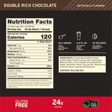 Optimum Nutrition textura del polvo que muestra mezcla fina y disolución rápida