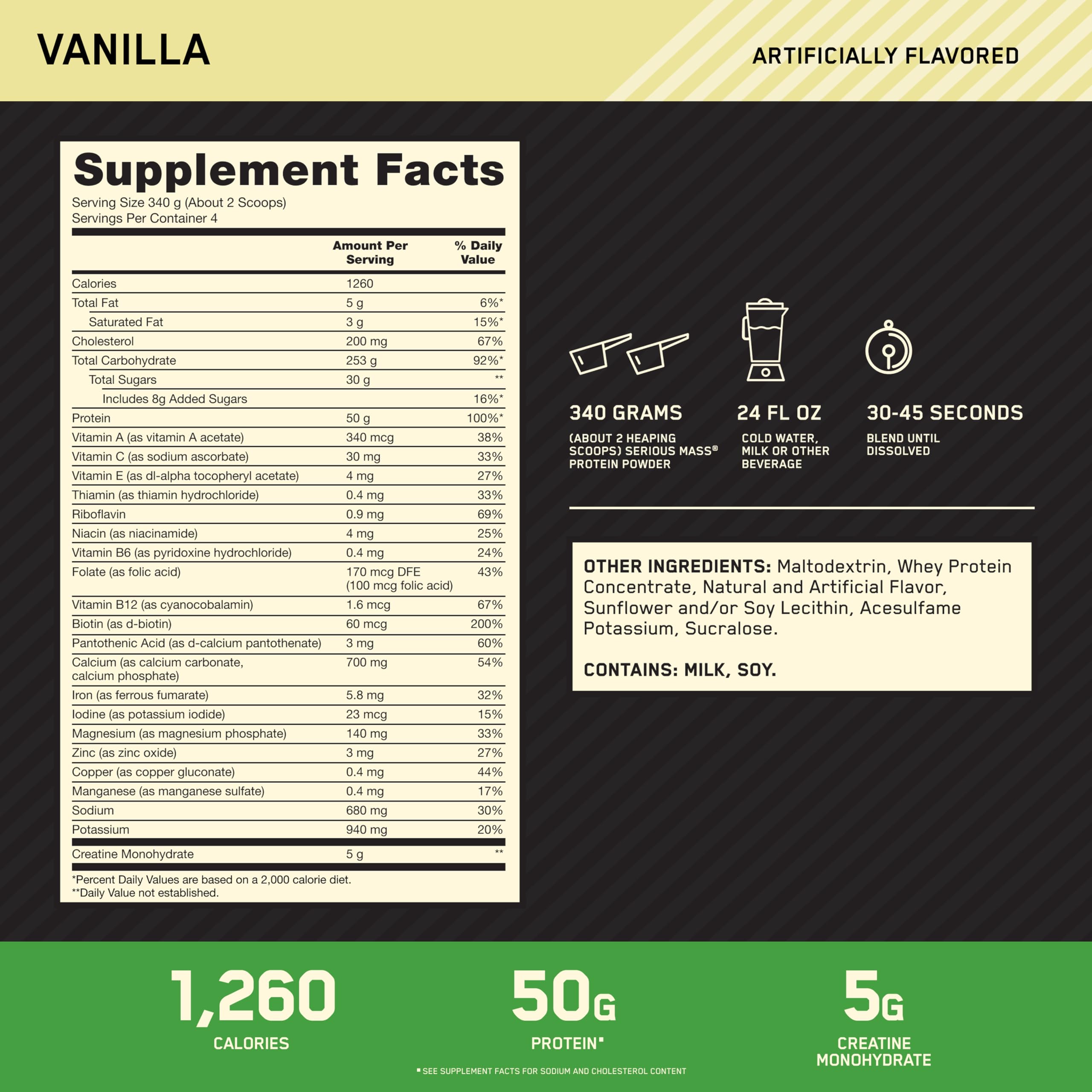 Optimum Nutrition polvo en cuchara mostrando textura y solubilidad