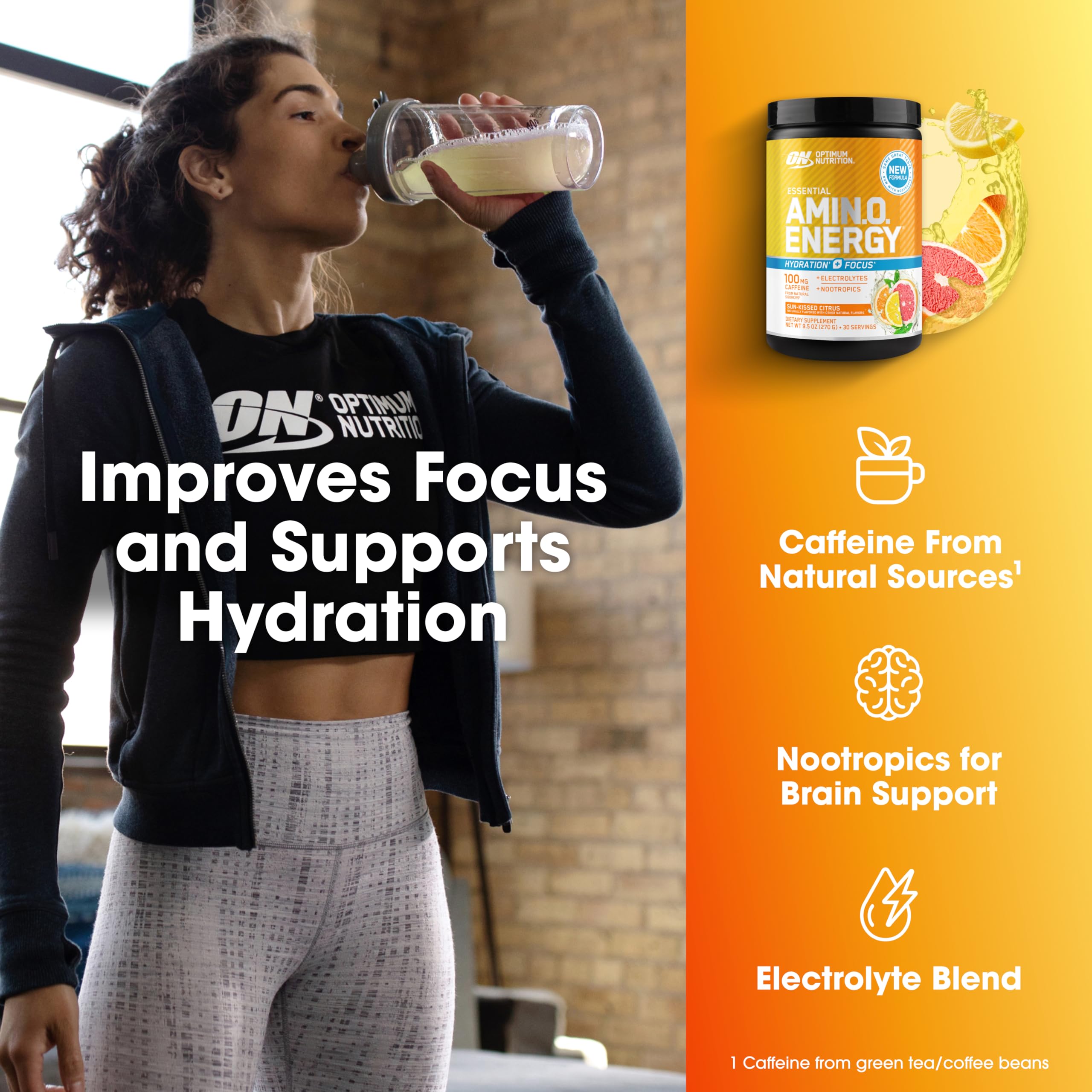 Optimum Nutrition cucharita con porción que muestra control de dosis y conveniencia