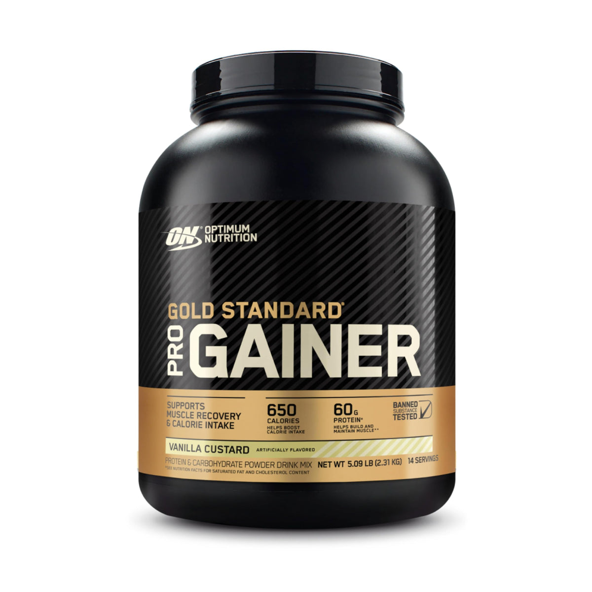 Optimum Nutrition envase frontal mostrando la etiqueta y beneficios