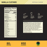 Optimum Nutrition polvo Vainilla Custard textura fina y soluble para mezclas