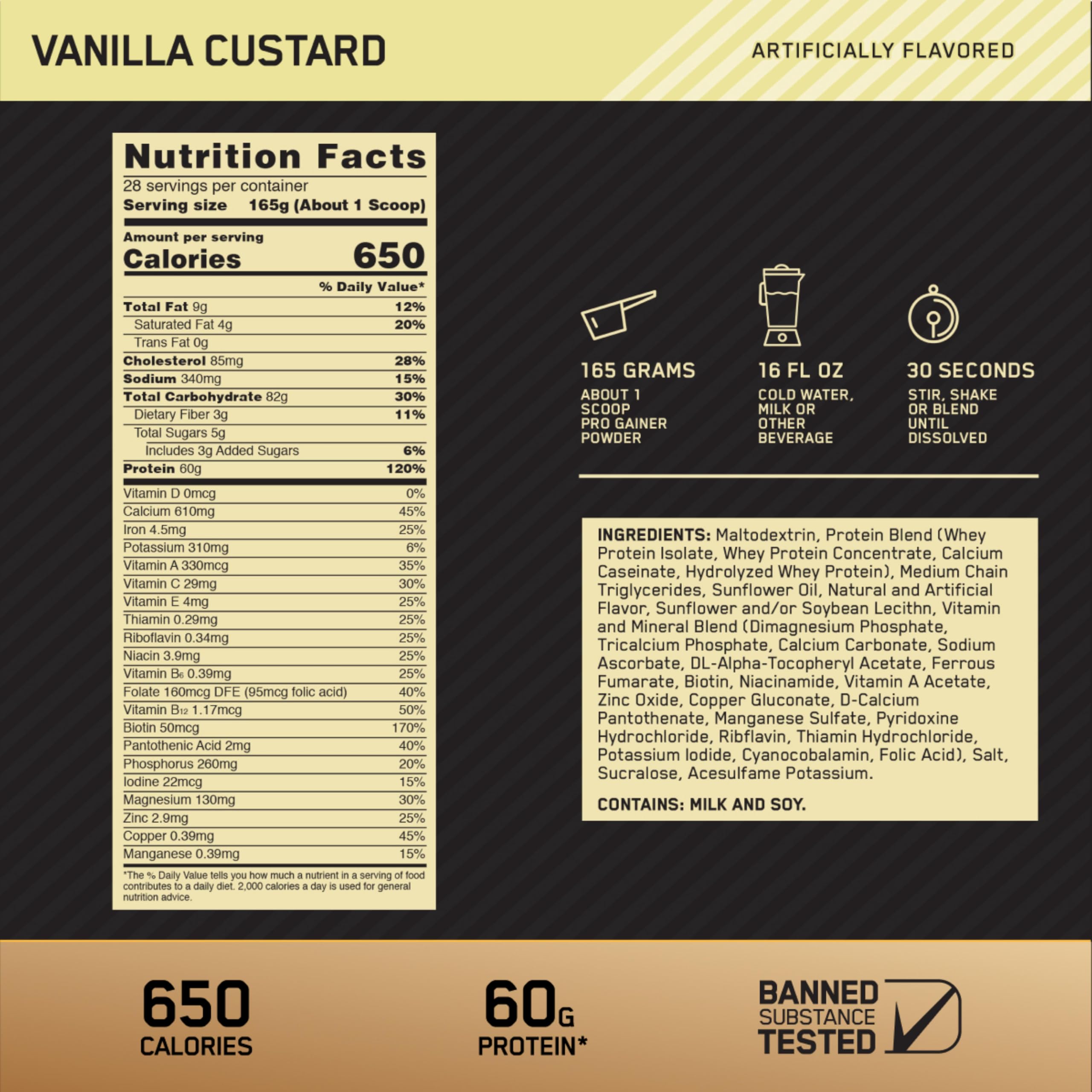 Optimum Nutrition primer plano del polvo con textura fina y mezcla fácil