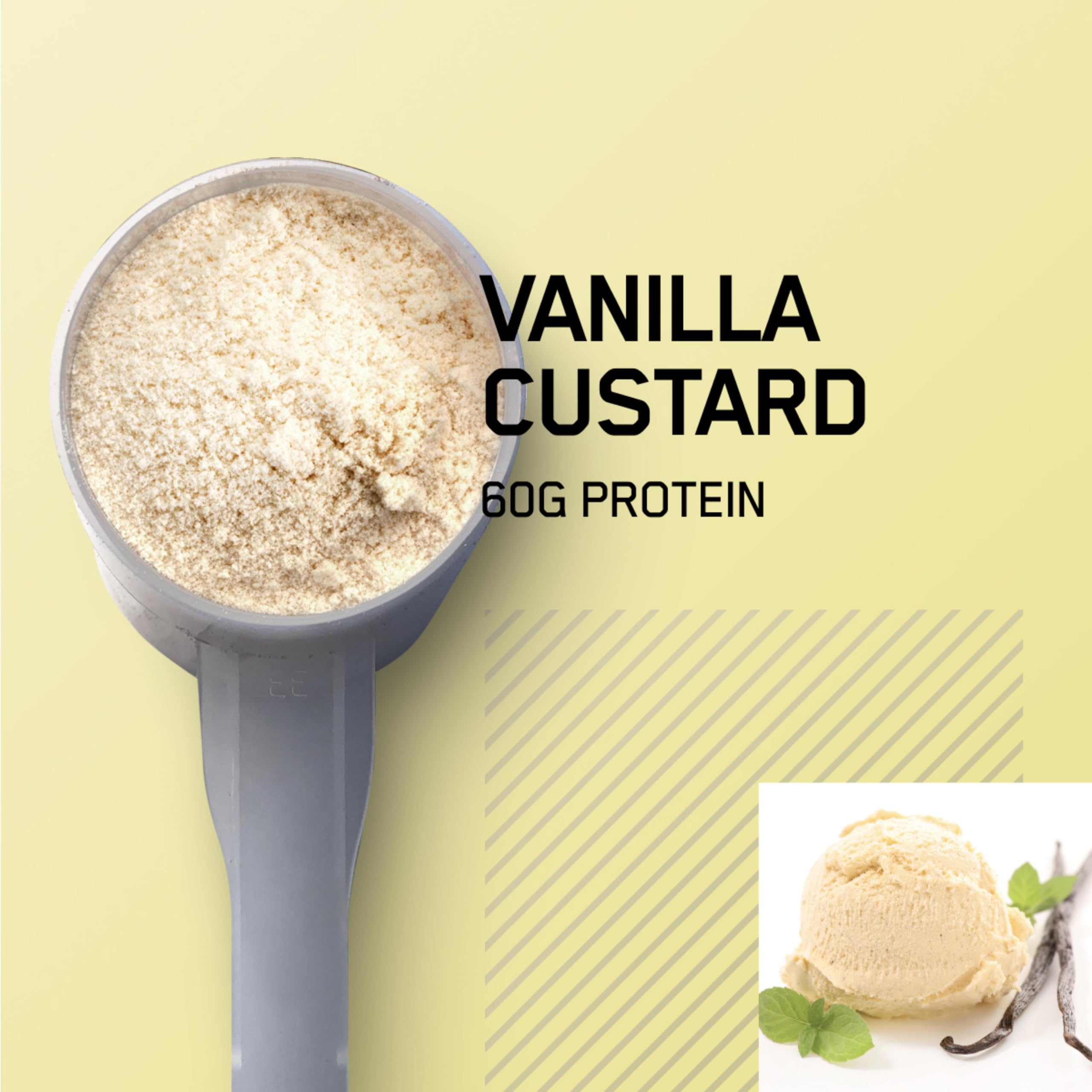 Optimum Nutrition detalle de tapadera y etiqueta legible para identificación