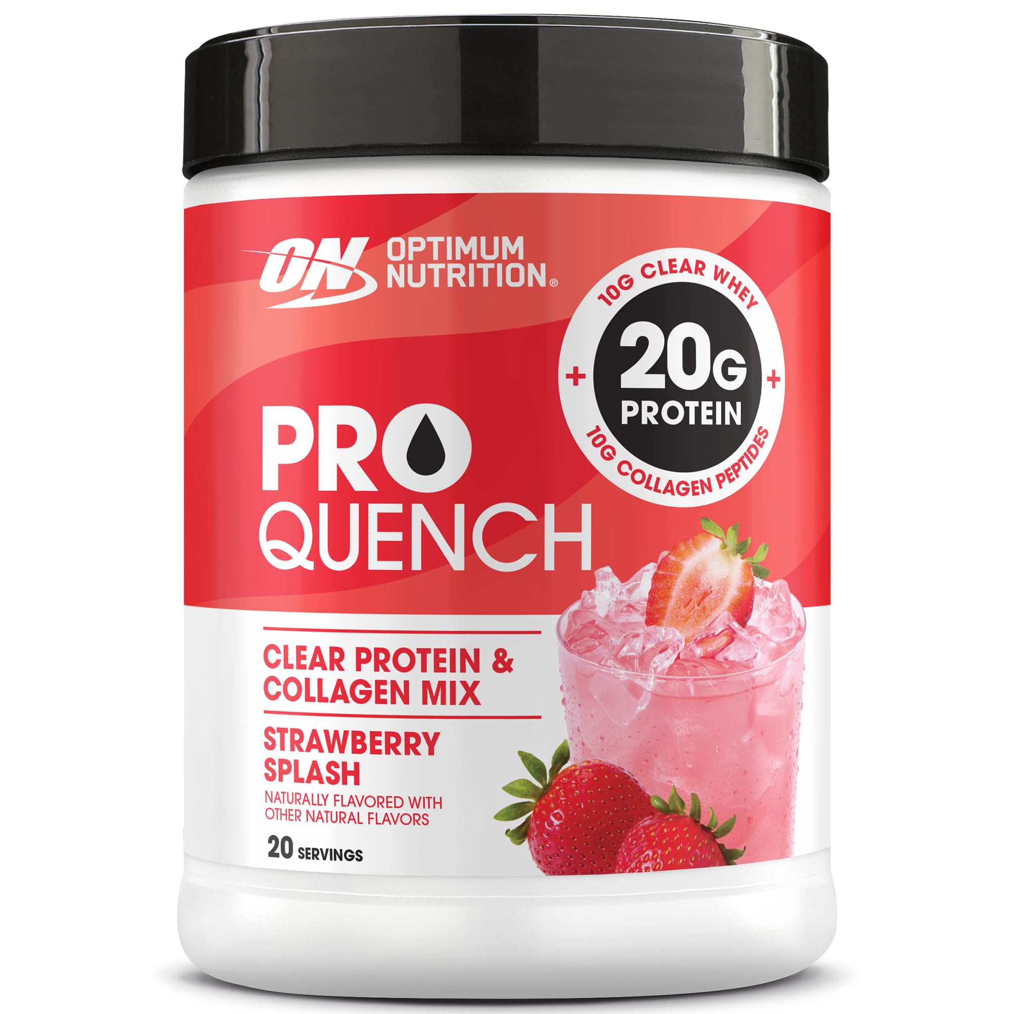 Optimum Nutrition envase frontal mostrando la marca y beneficios claros