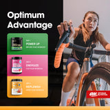 Optimum Nutrition envase abierto mostrando el interior y sellado de frescura