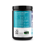 Optimum Nutrition etiqueta de ingredientes, muestra aminoácidos y cafeína clara