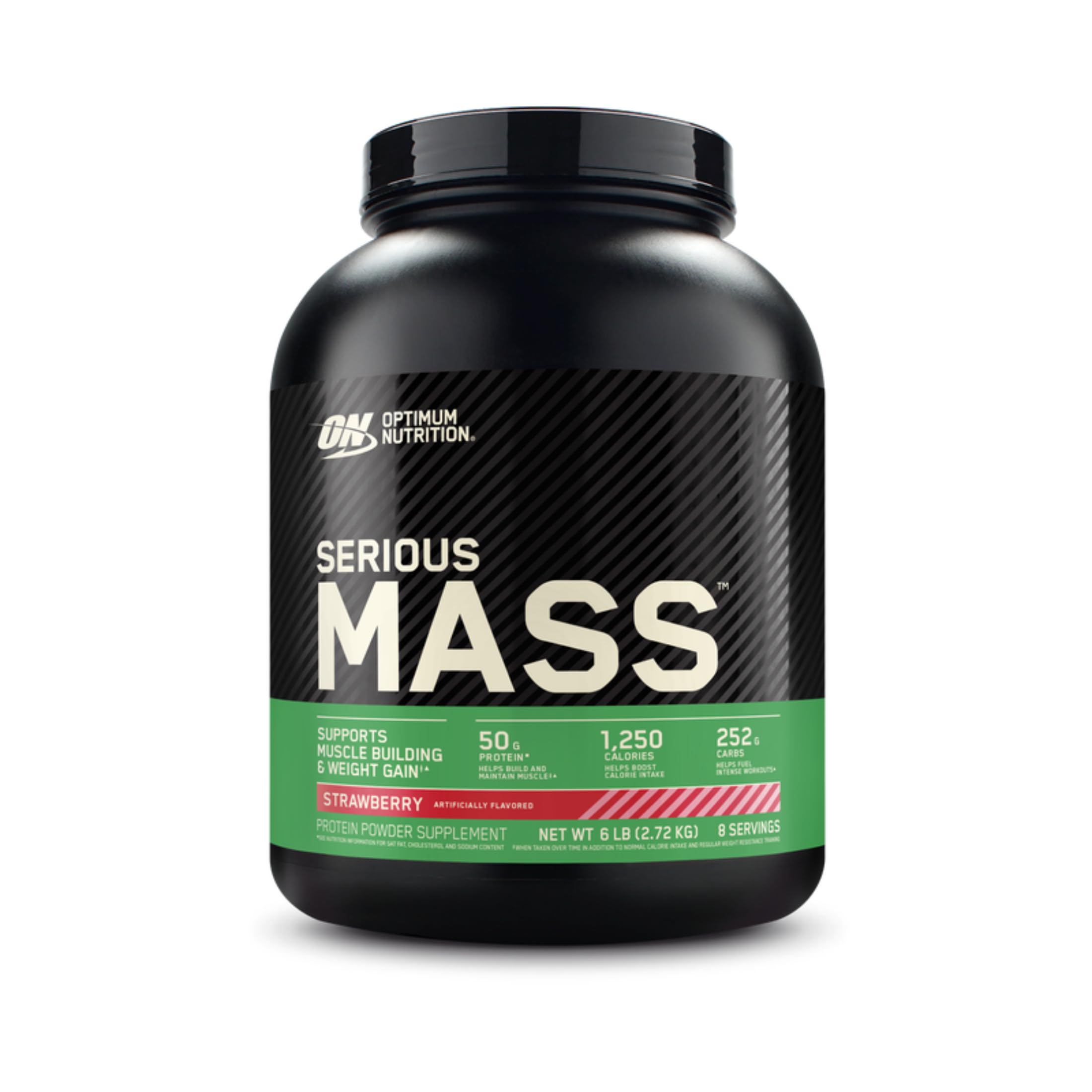 Optimum Nutrition envase frontal mostrando información y conveniencia