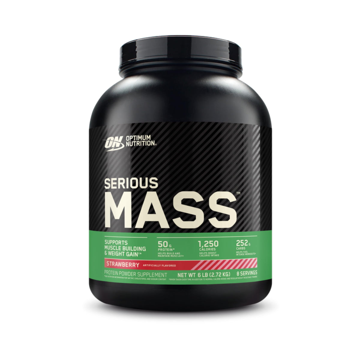 Optimum Nutrition envase frontal mostrando información y conveniencia