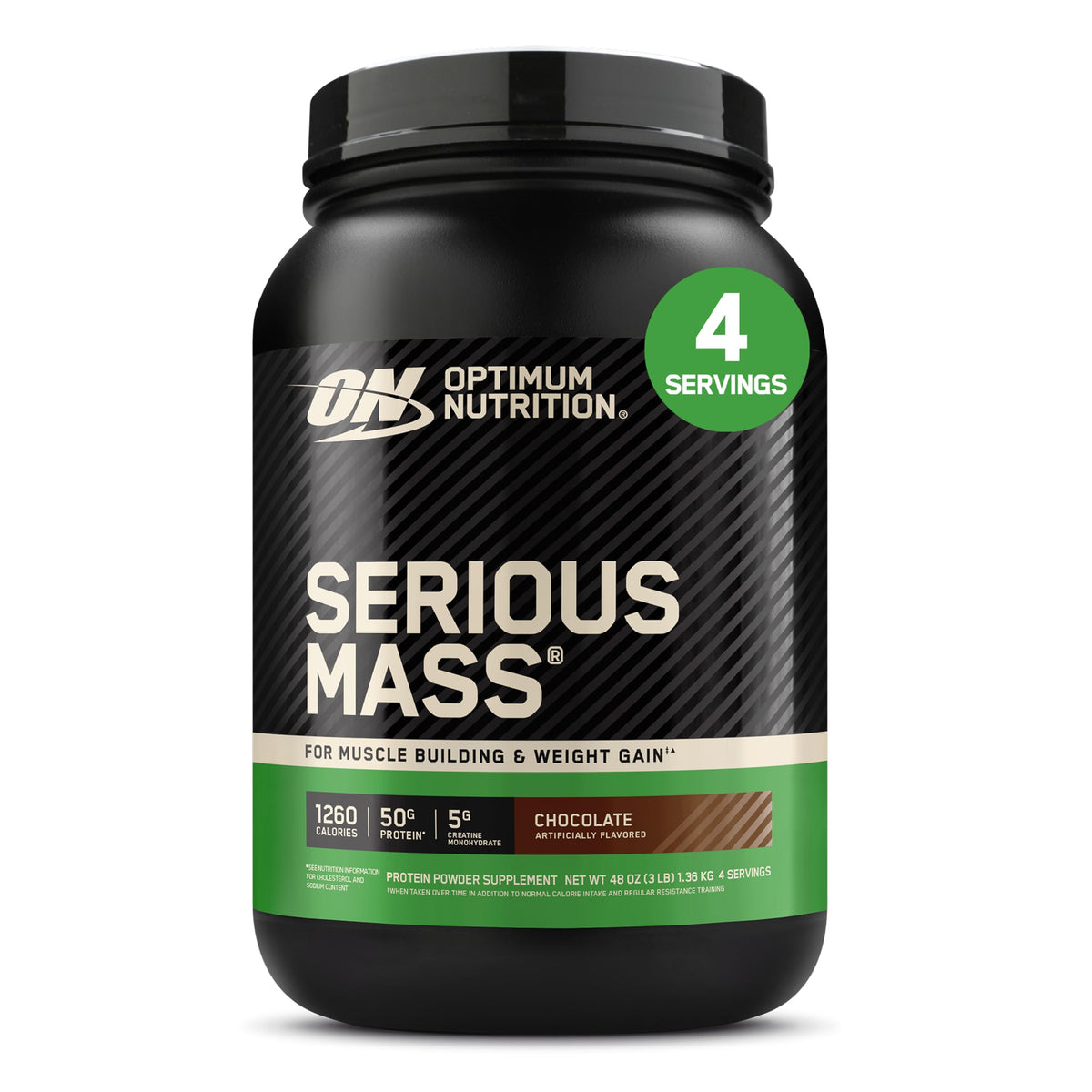 Optimum Nutrition envase frontal mostrando producto y sabor chocolate