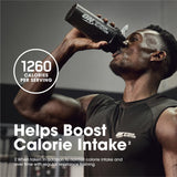 Optimum Nutrition envase junto a objetos cotidianos para comparar tamaño del bote