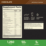 Optimum Nutrition textura cremosa del batido de chocolate, fácil disolución y sabor
