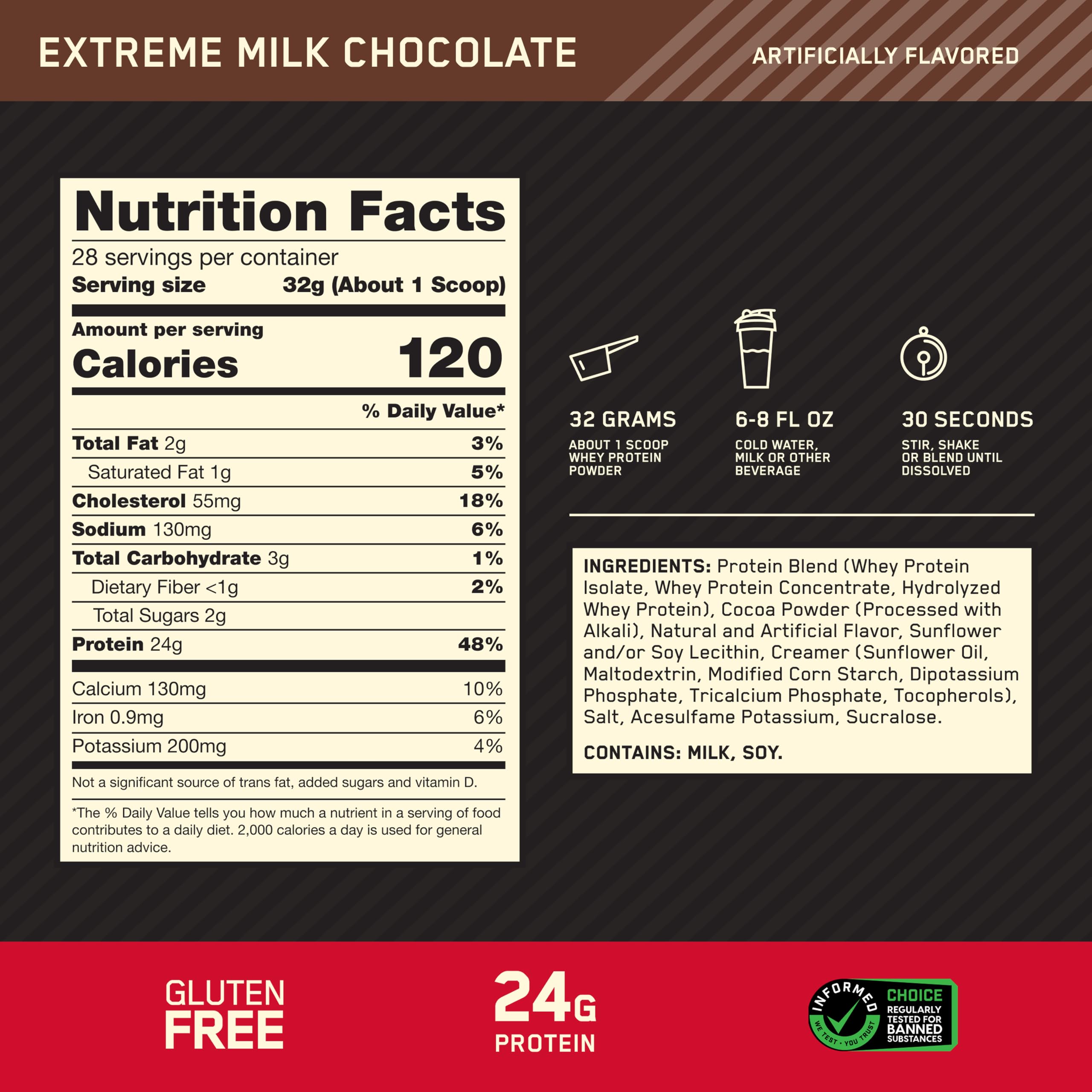 Optimum Nutrition shaker agitando proteína para recuperación rápida