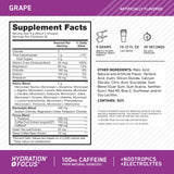 Optimum Nutrition polvo morado abierto para ver textura fina y solubilidad