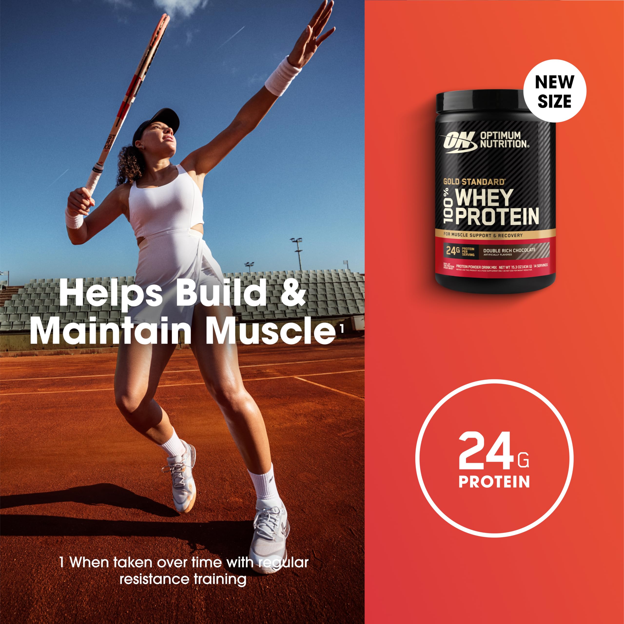 Optimum Nutrition vaso con servicio listo para beber y efecto saciante