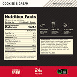 Optimum Nutrition polvo de proteína cercano, textura instantizada fácil de mezclar